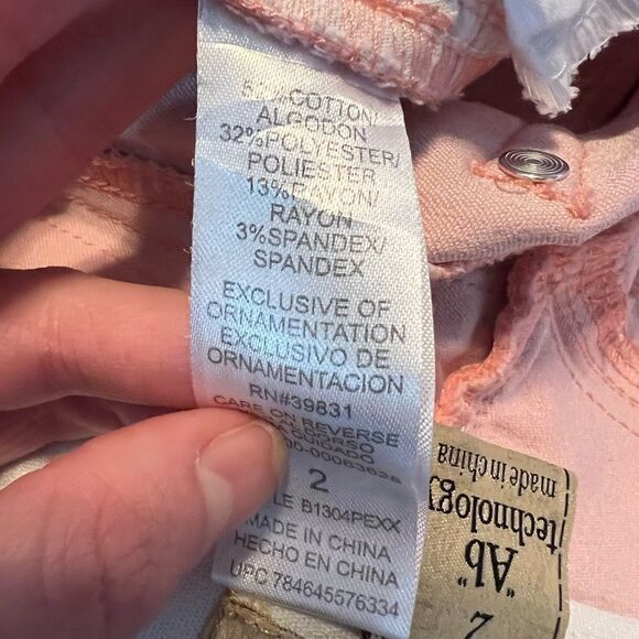 Democracy pink/ salmon pants. Size 2. - Picture 5 of 9